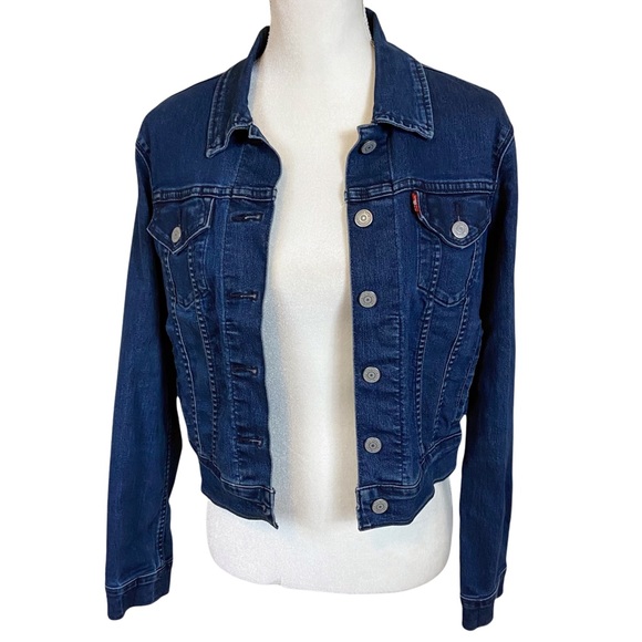 Levi’s stretch denim jean jacket button front